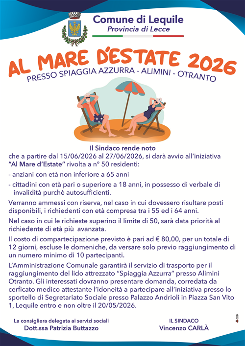 Al Mare dEstate 2026